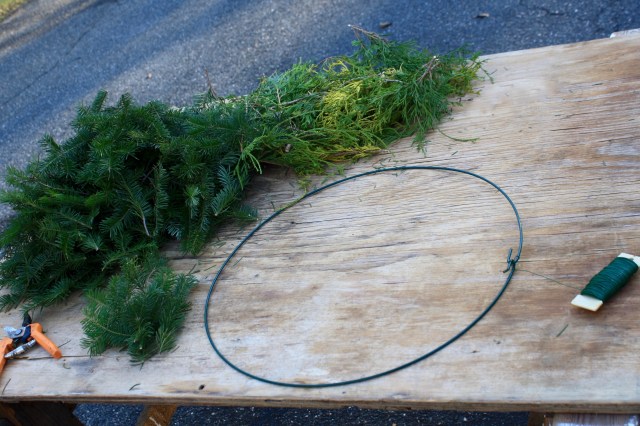 wreath making