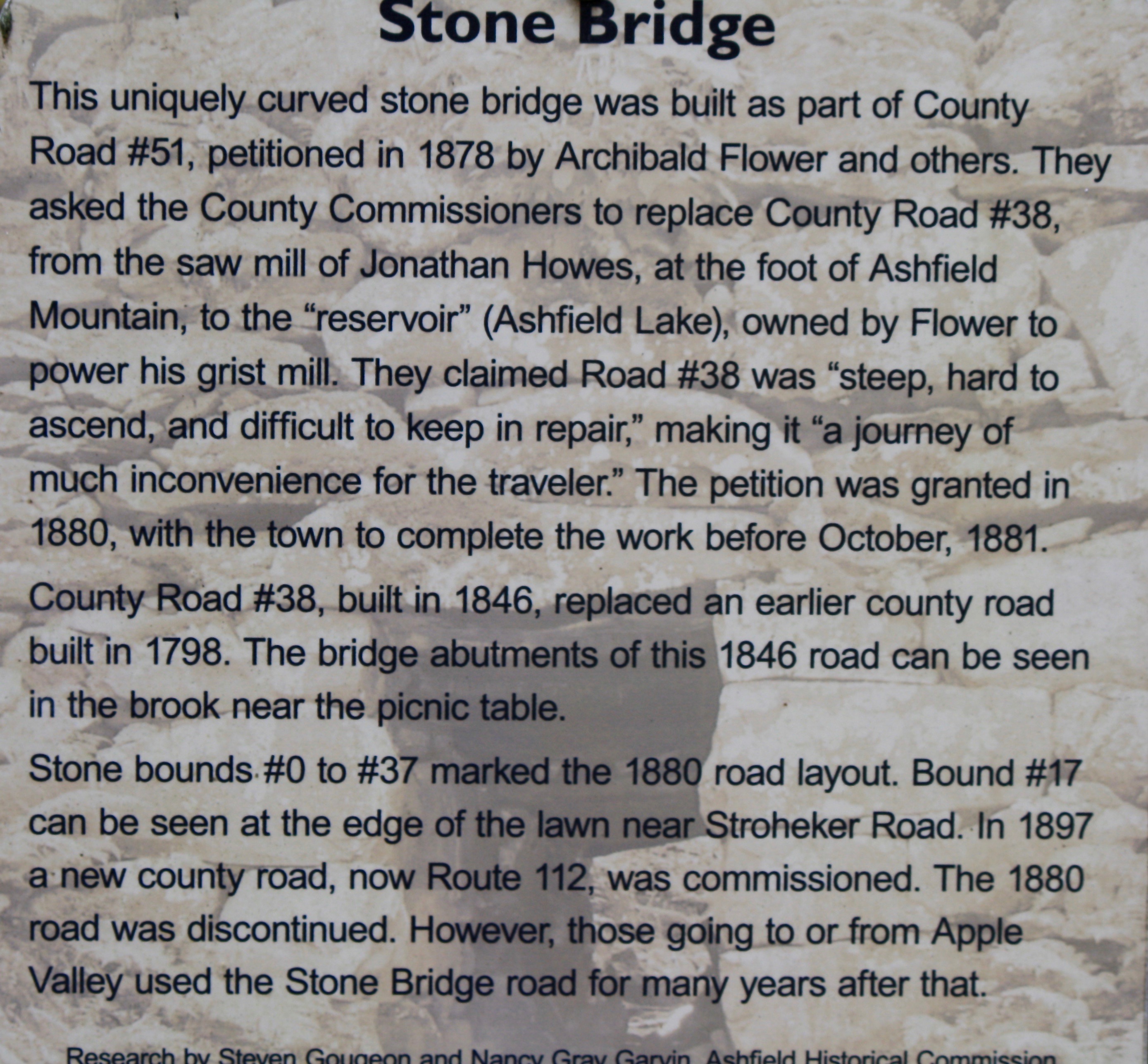 Stone bridge, Ashfield, MA