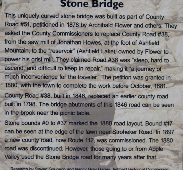 Stone bridge, Ashfield, MA