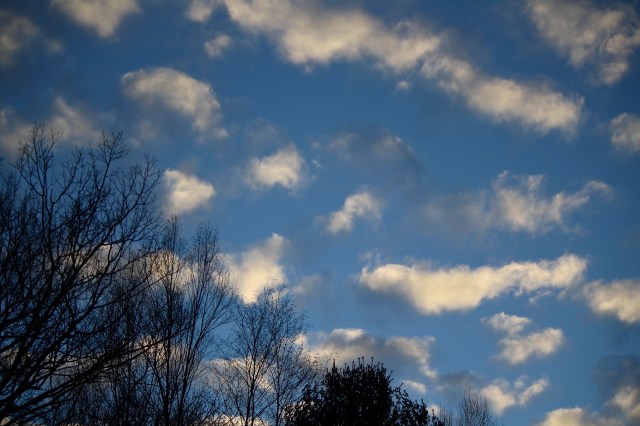 puffy clouds