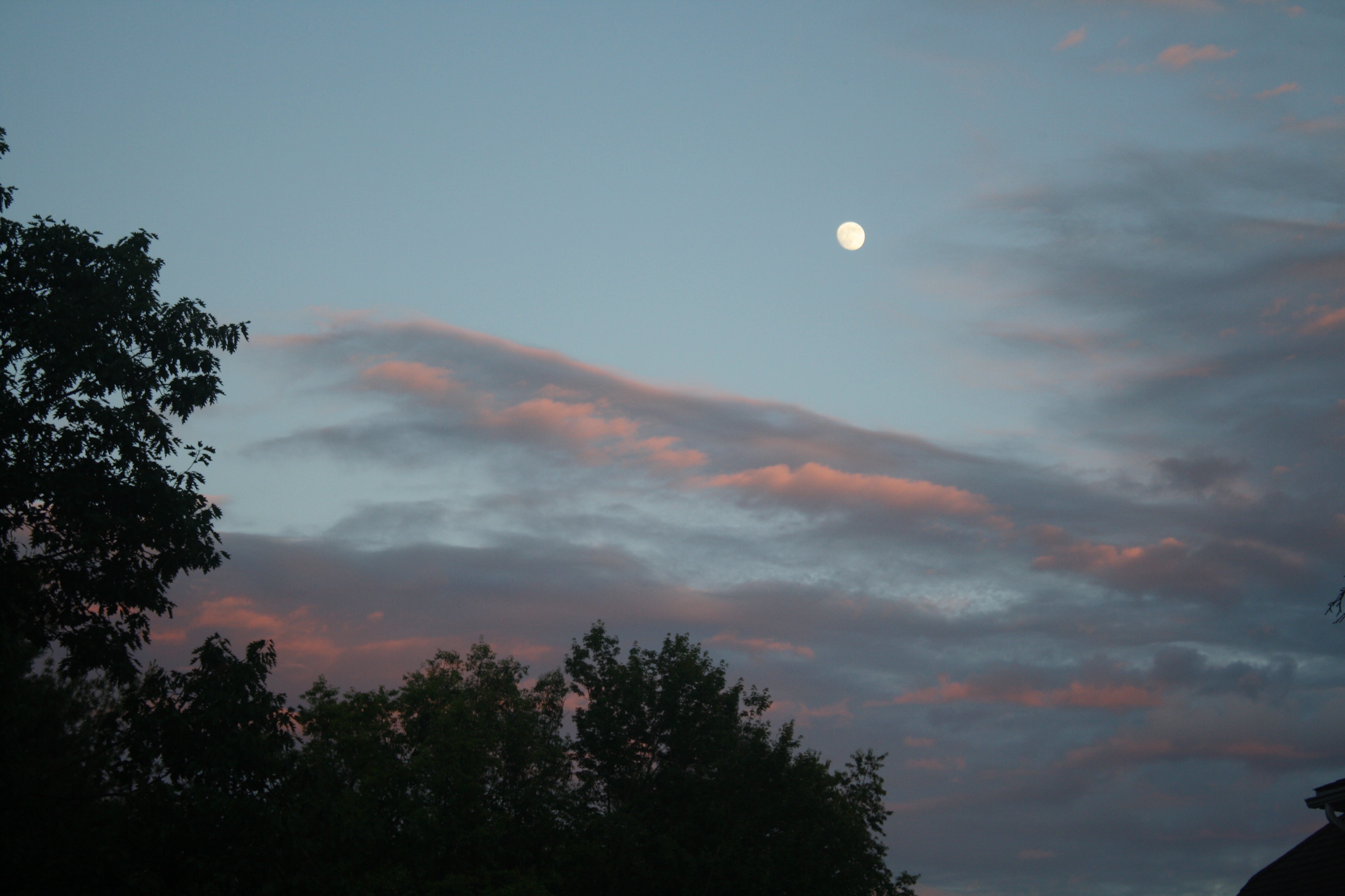 moon and clouds