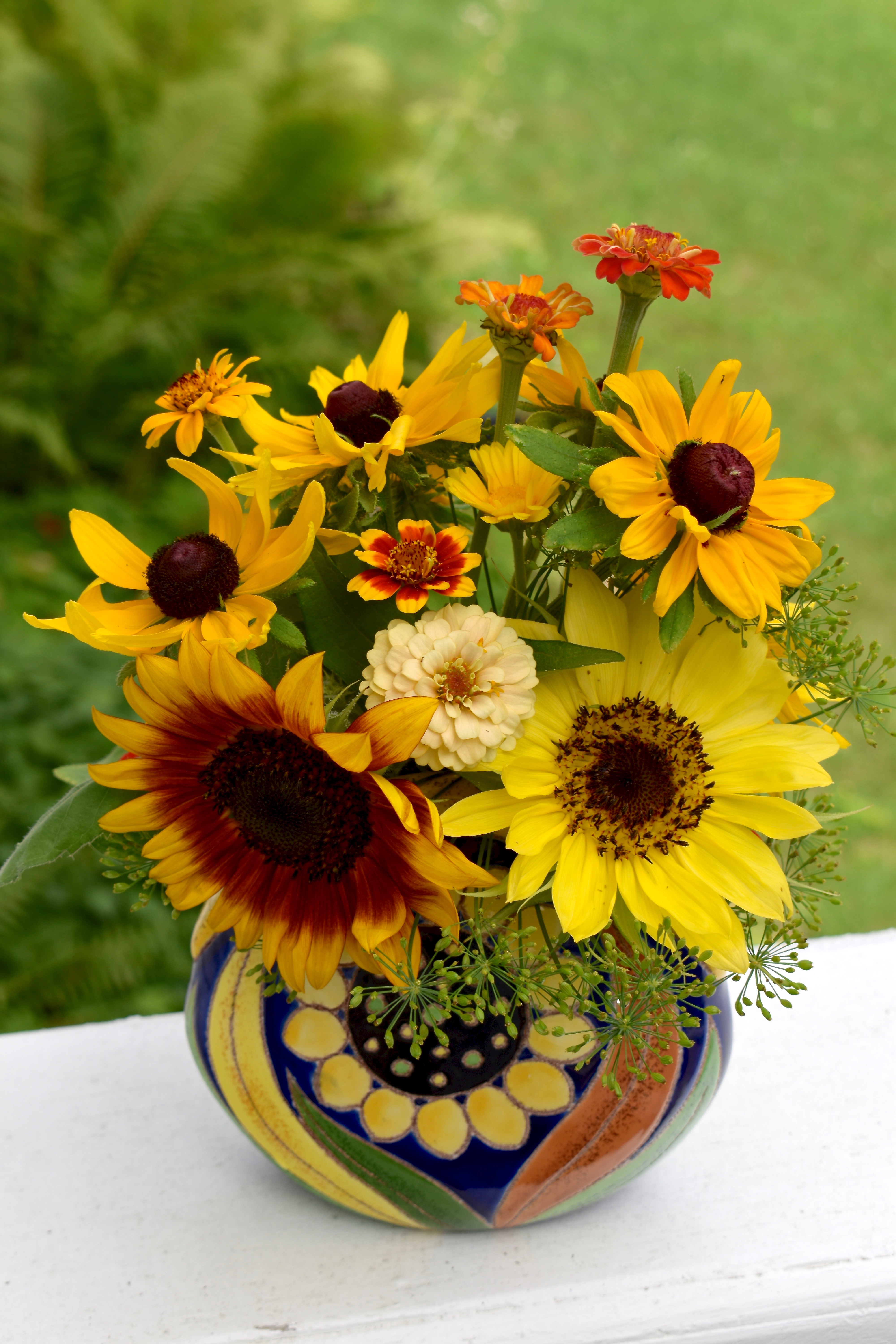 sunflower vase